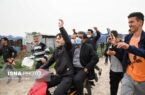 حضور ضرغامی با موتور در استادیوم سوارکاری گلستان!