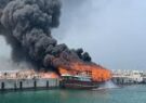 بزرگ‌ترین اسکله تجاری تنگستان بدون آتش خوار