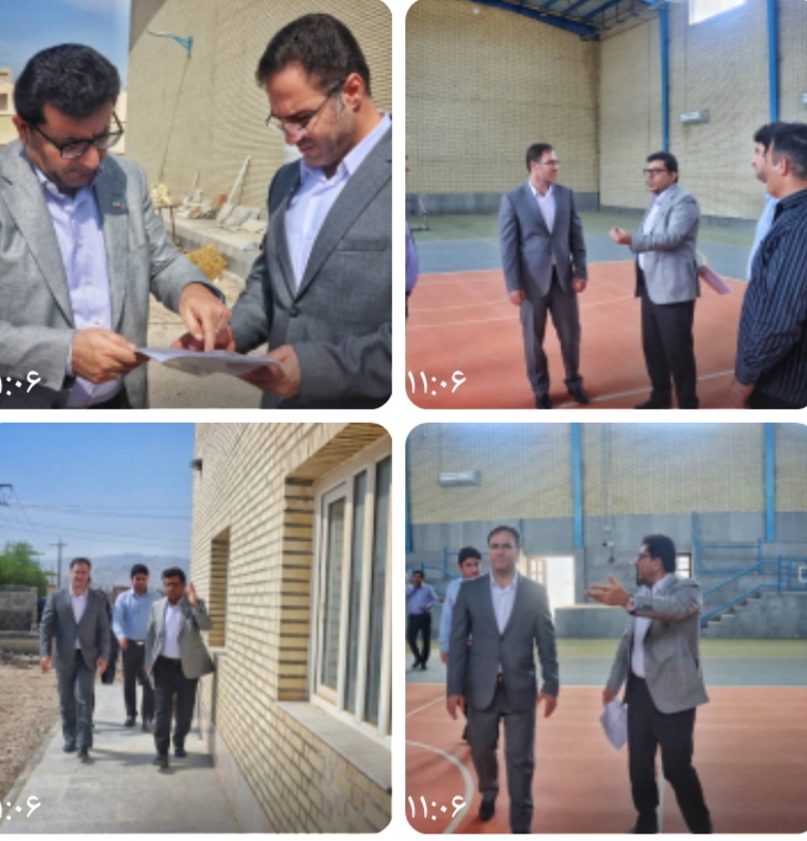 بازدید مدیرکل تعاون، کار و رفاه اجتماعی استان بوشهر و فرماندار تنگستان از پروژه سالن ورزشی شهدای کارگر تنگستان